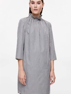 cos asymmetric deconstructed shirt dress Buy COS Blue Asymmetric Deconstructed Shirt Dress For Women Online